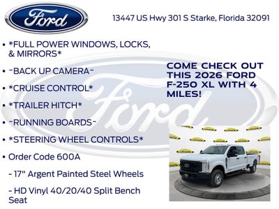 2026 Ford F-250SD XL 600A