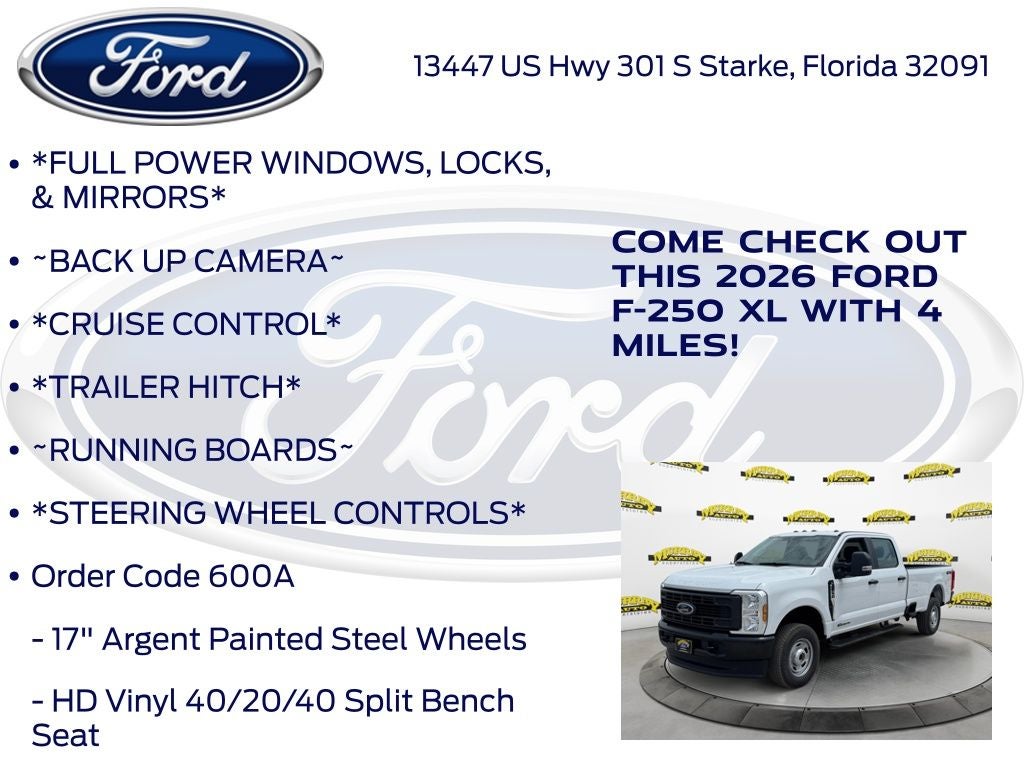 2026 Ford F-250SD XL 600A