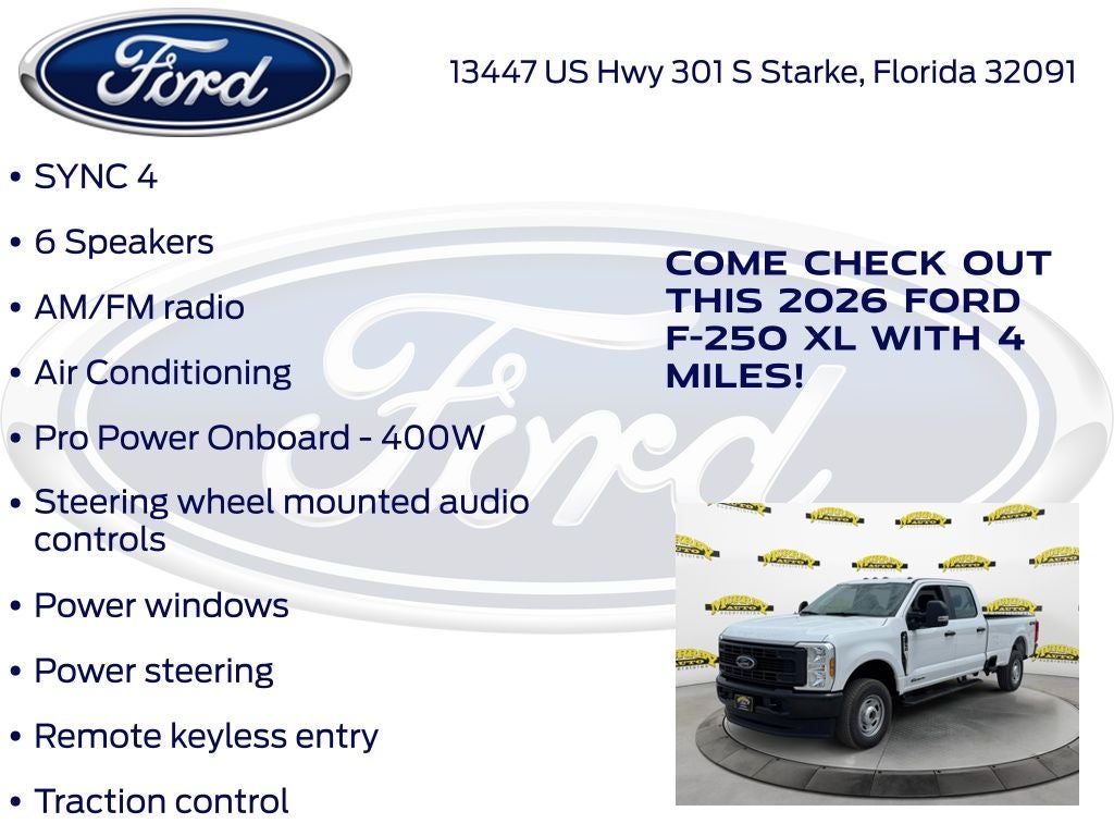 2026 Ford F-250SD XL 600A