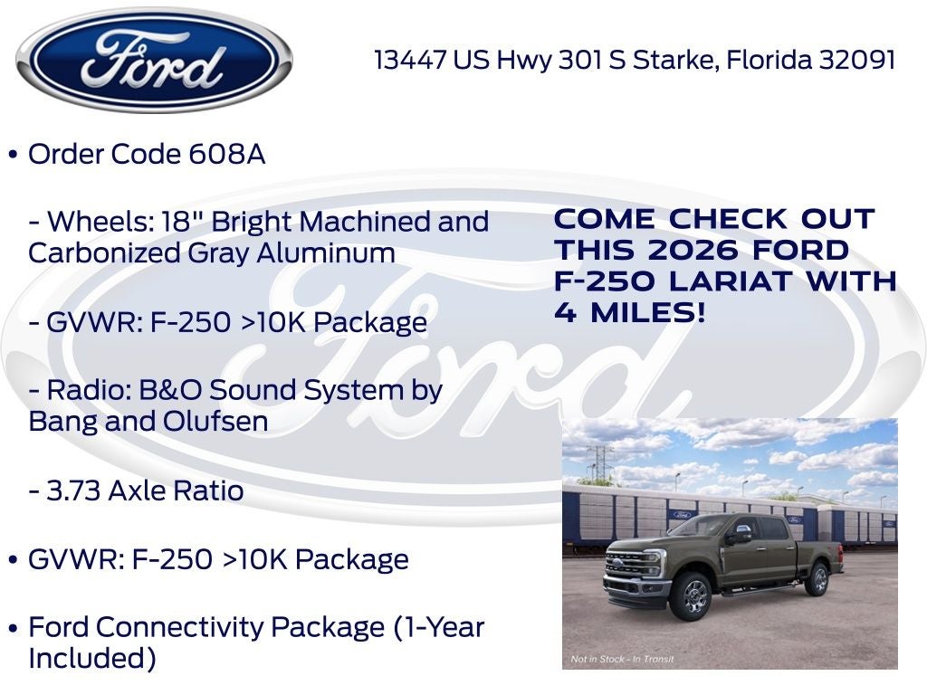 2026 Ford F-250SD Lariat 608A