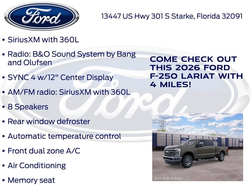 2026 Ford F-250SD Lariat 608A