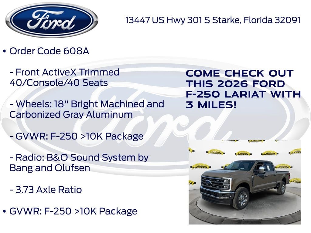 2026 Ford F-250SD Lariat 608A