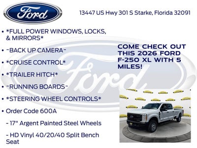 2026 Ford F-250SD XL 600A