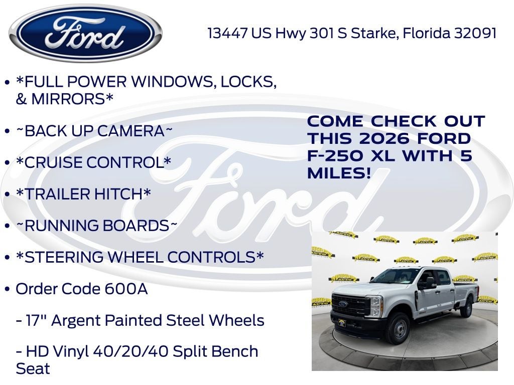 2026 Ford F-250SD XL 600A