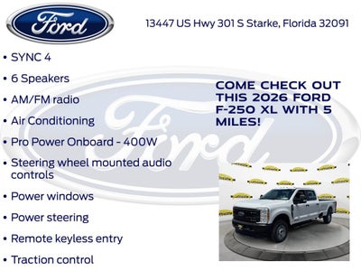 2026 Ford F-250SD XL 600A