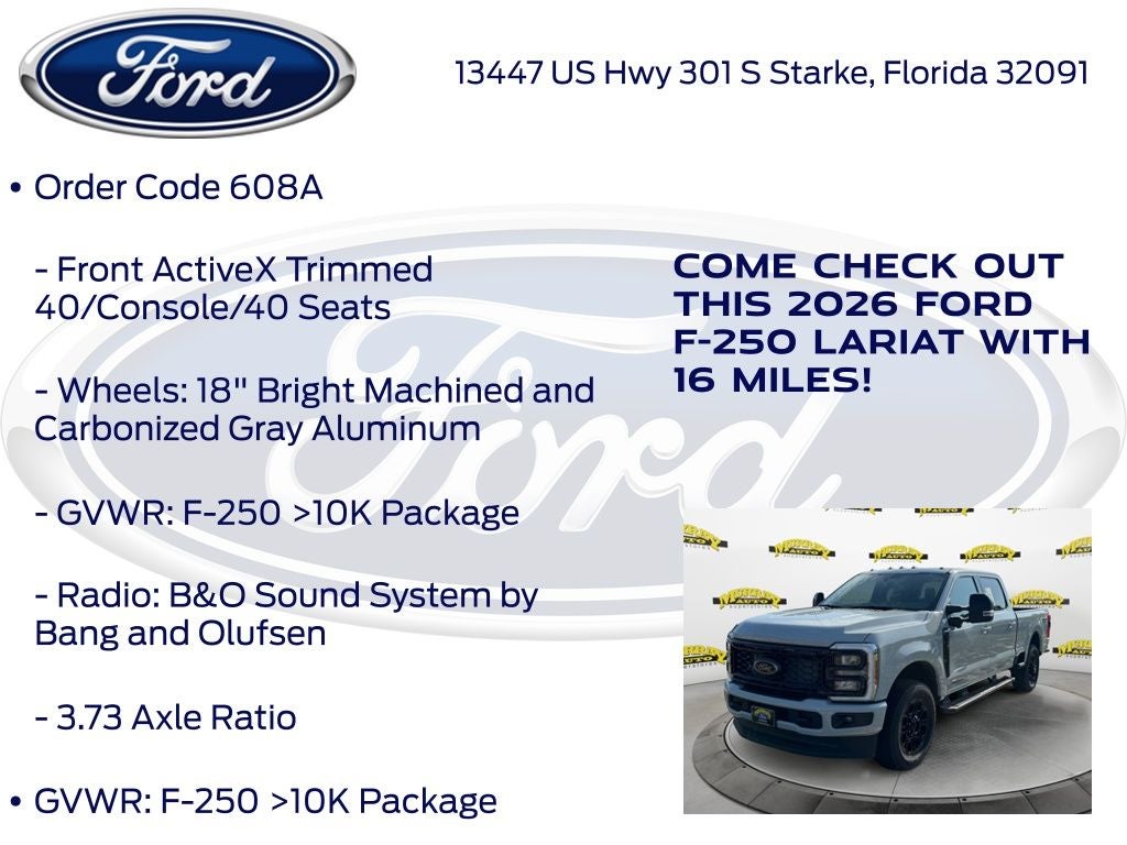 2026 Ford F-250SD Lariat 608A