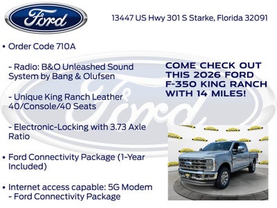 2026 Ford F-350SD King Ranch 710A