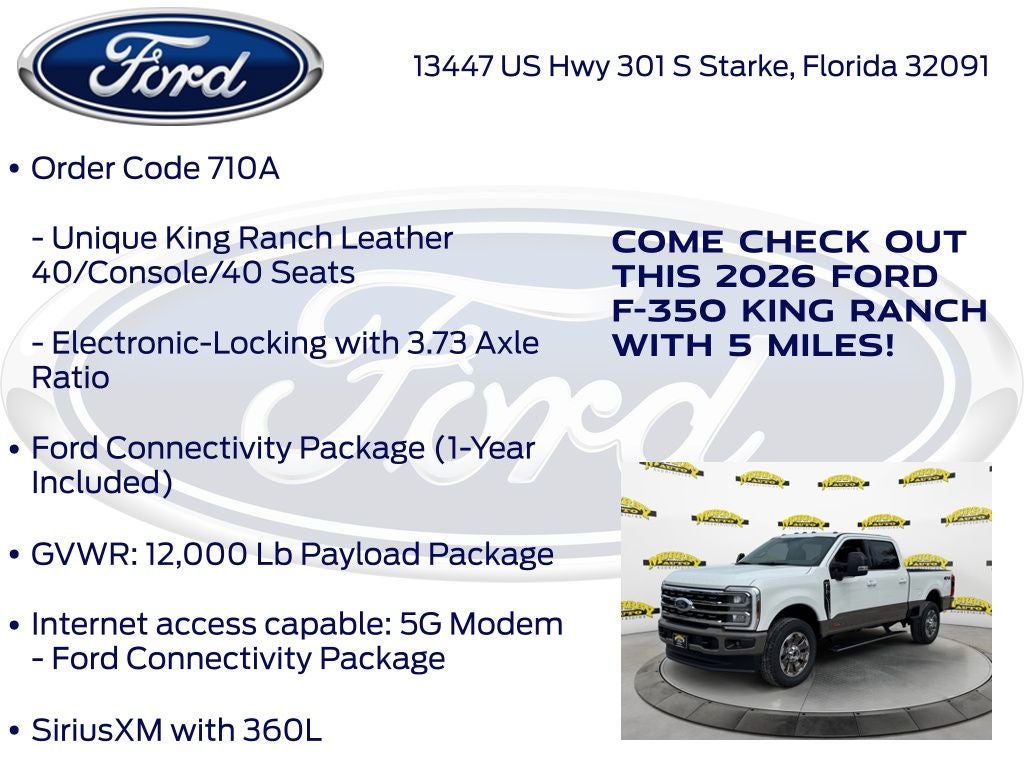 2026 Ford F-350SD King Ranch 710A