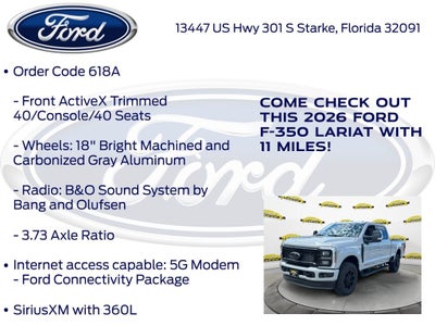 2026 Ford F-350SD Lariat 618A