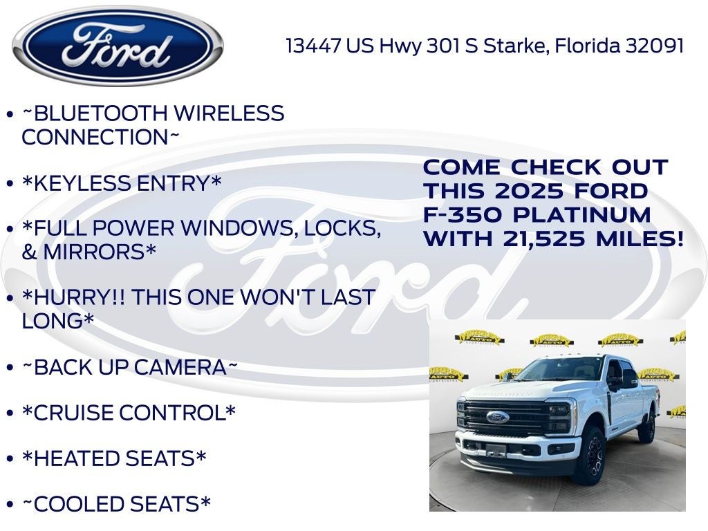 2025 Ford F-350SD Platinum