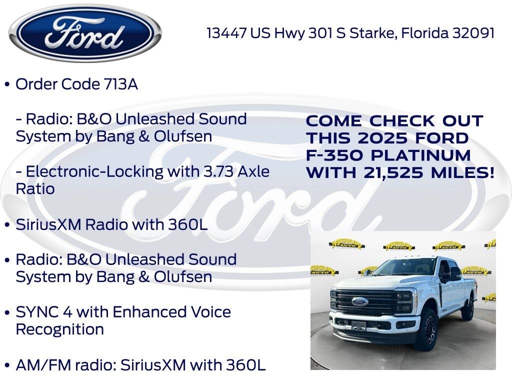 2025 Ford F-350SD Platinum