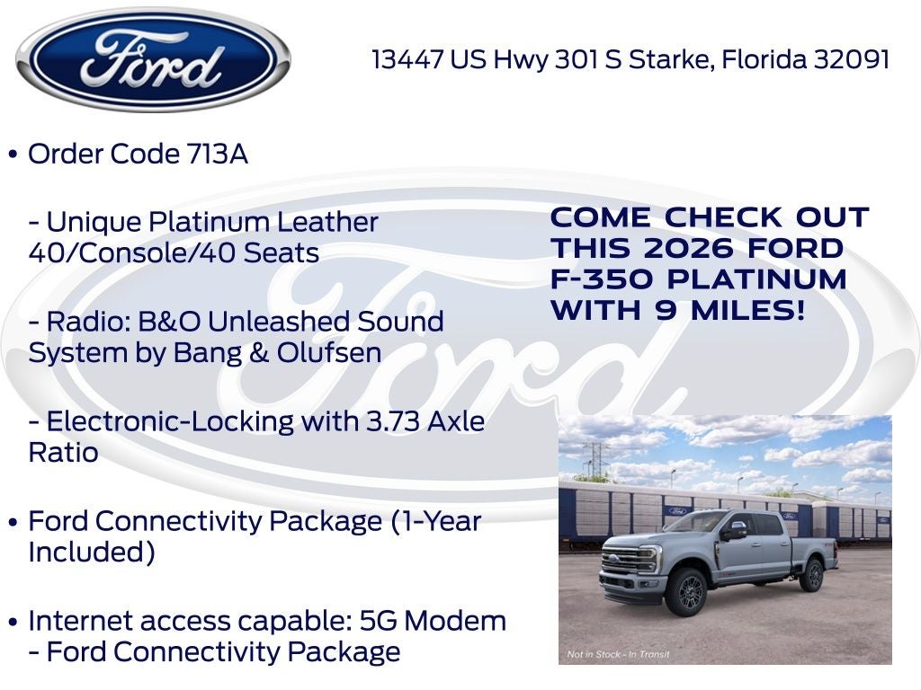 2026 Ford F-350SD Platinum 713A