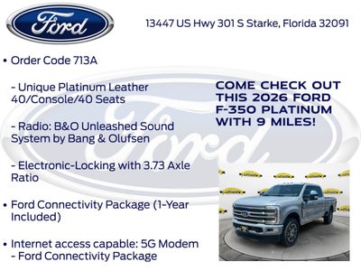 2026 Ford F-350SD Platinum 713A