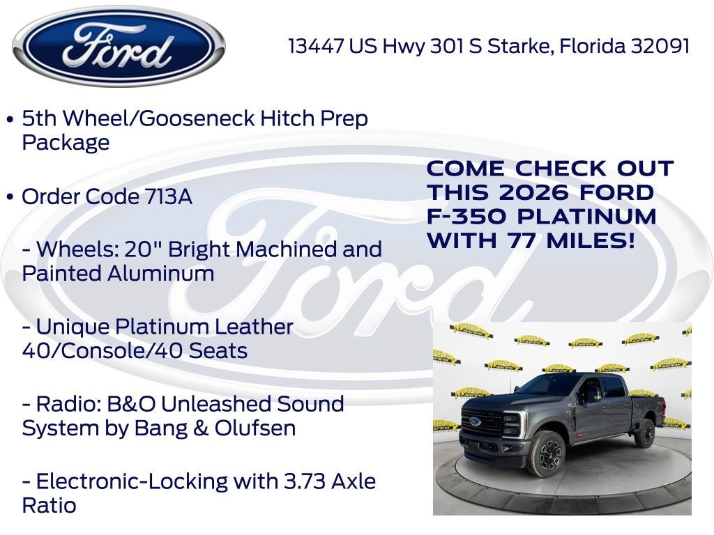 2026 Ford F-350SD Platinum 713A