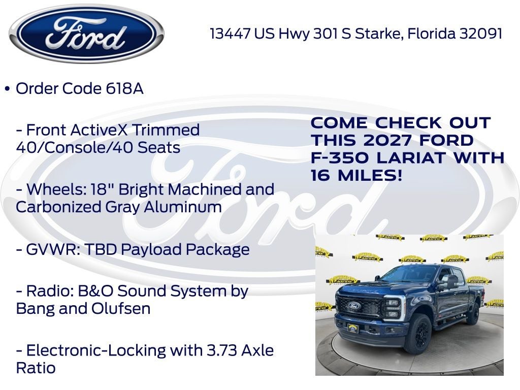 2027 Ford F-350SD Lariat 618A