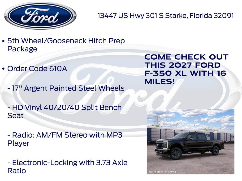 2027 Ford F-350SD XL 610A