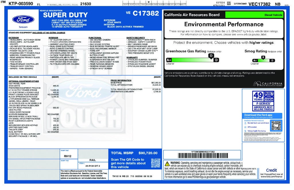 2027 Ford F-350SD Lariat 618A