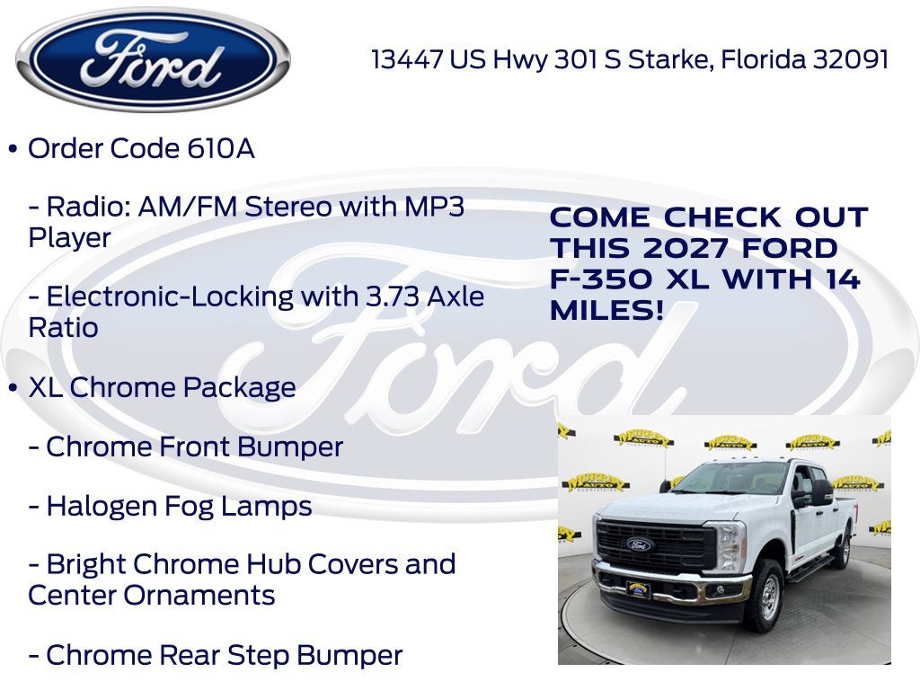 2027 Ford F-350SD XL 610A