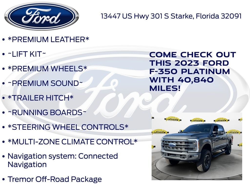 2023 Ford F-350SD Platinum