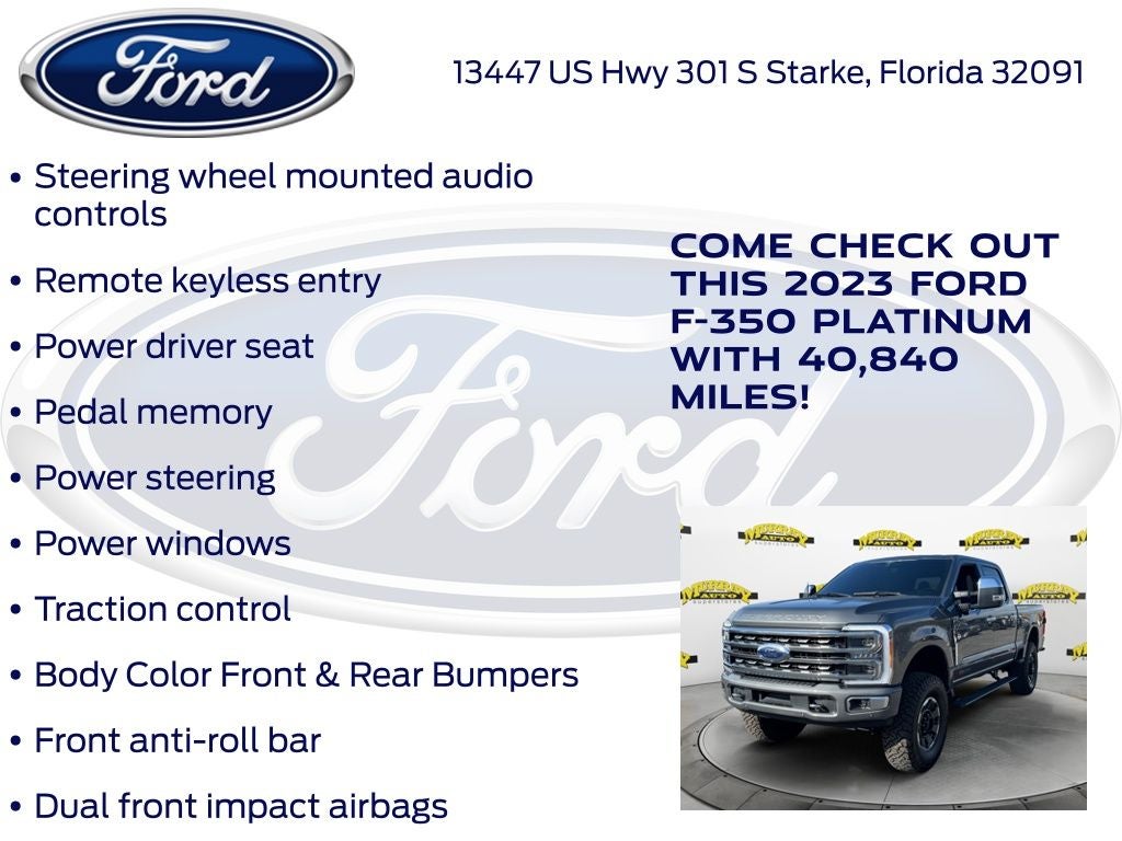 2023 Ford F-350SD Platinum