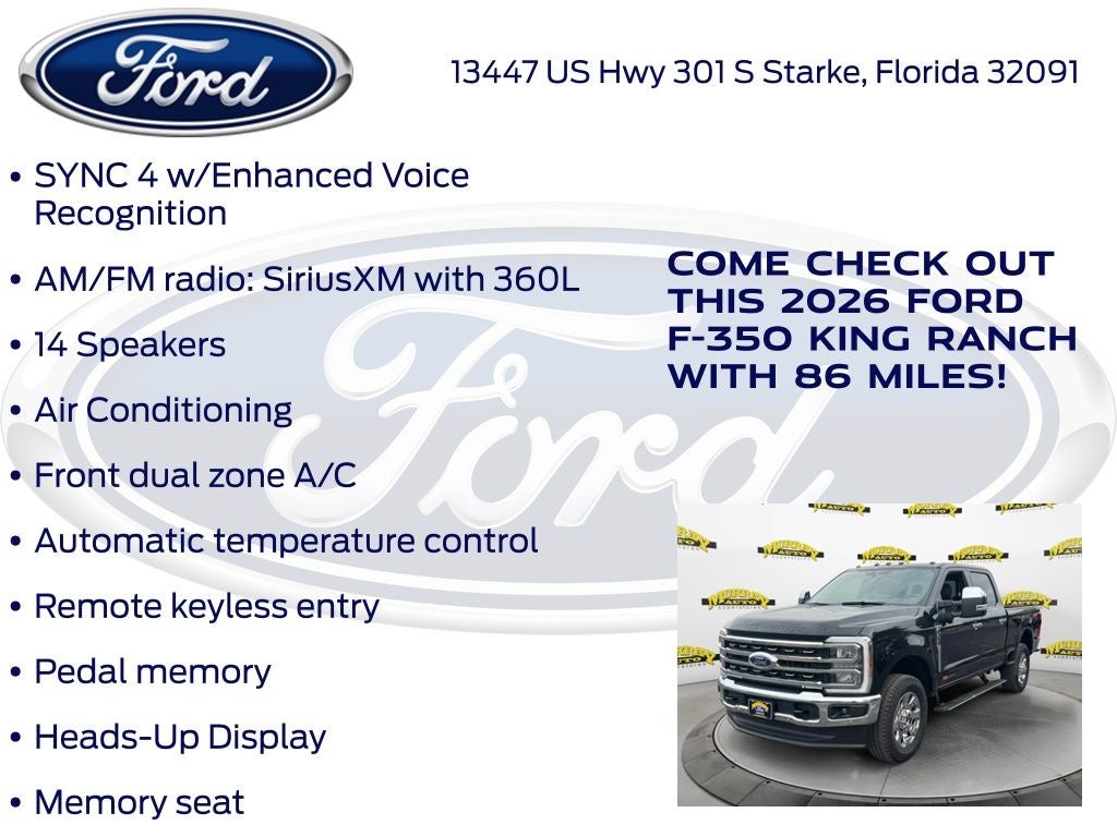 2026 Ford F-350SD King Ranch 710A
