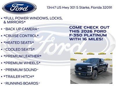 2026 Ford F-350SD Platinum 713A