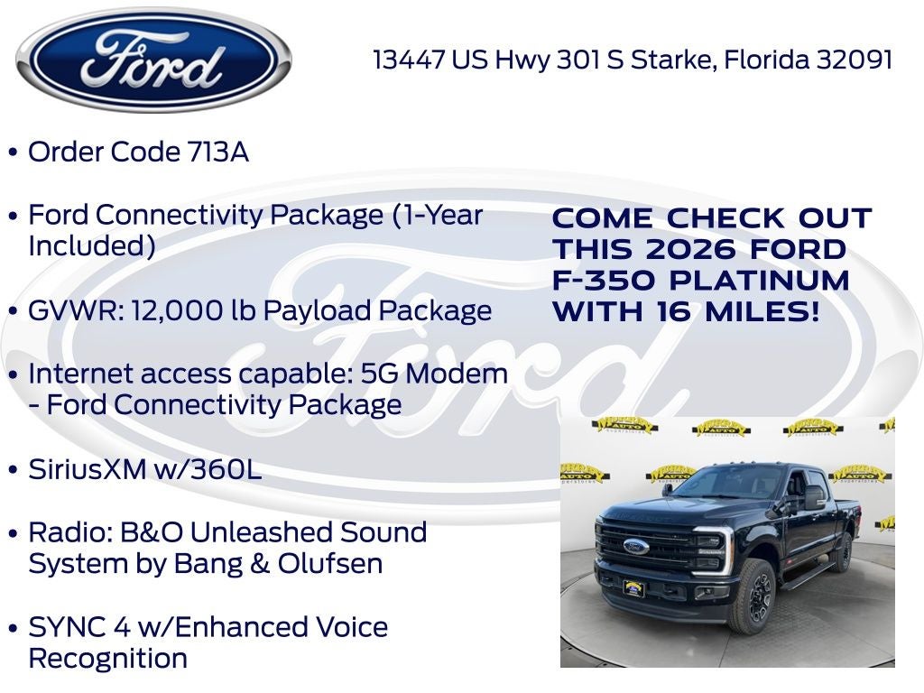 2026 Ford F-350SD Platinum 713A