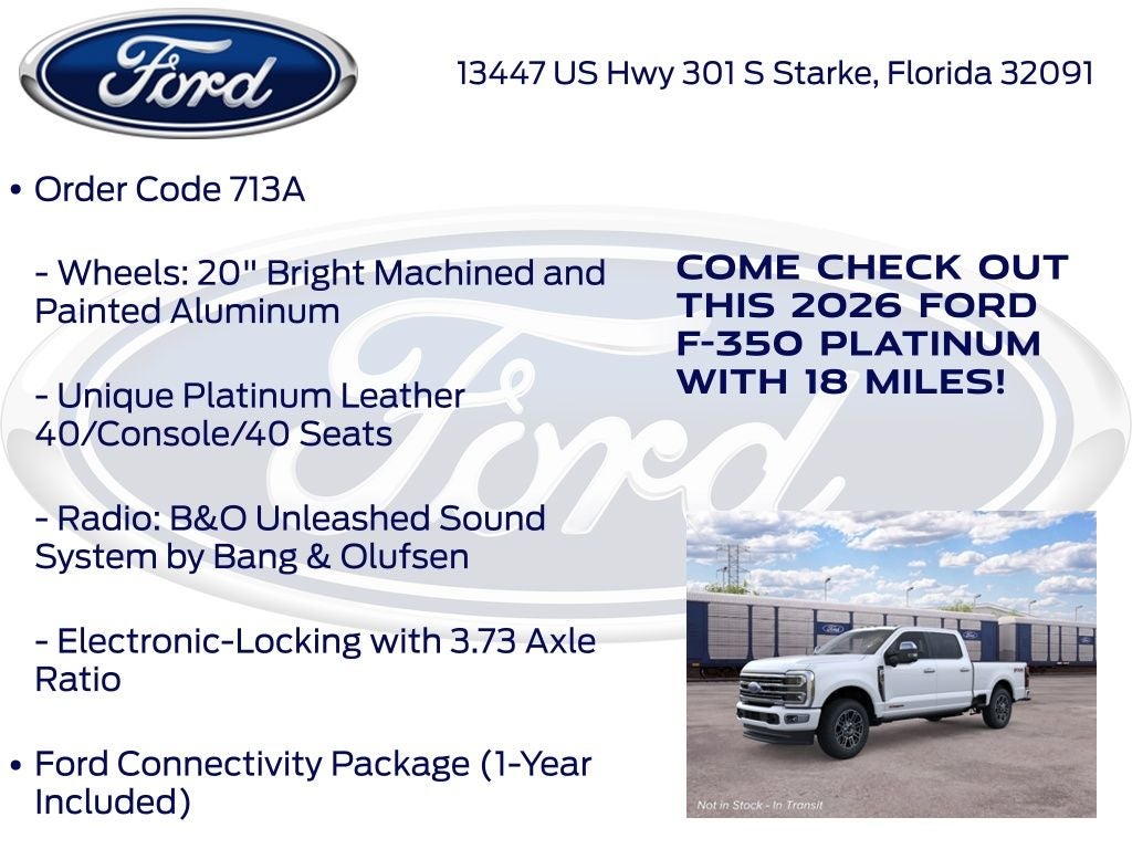 2026 Ford F-350SD Platinum 713A