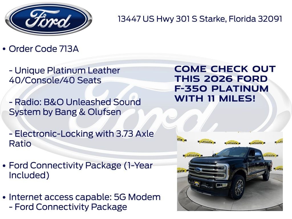 2026 Ford F-350SD Platinum 713A
