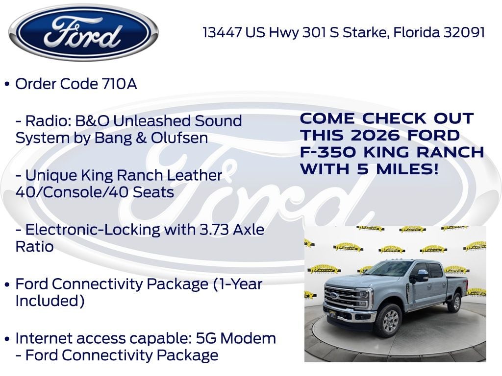 2026 Ford F-350SD King Ranch 710A