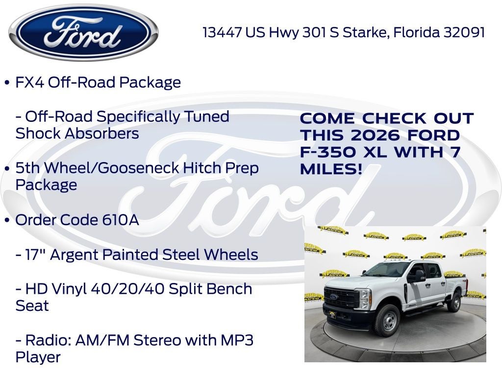 2026 Ford F-350SD XL 610A