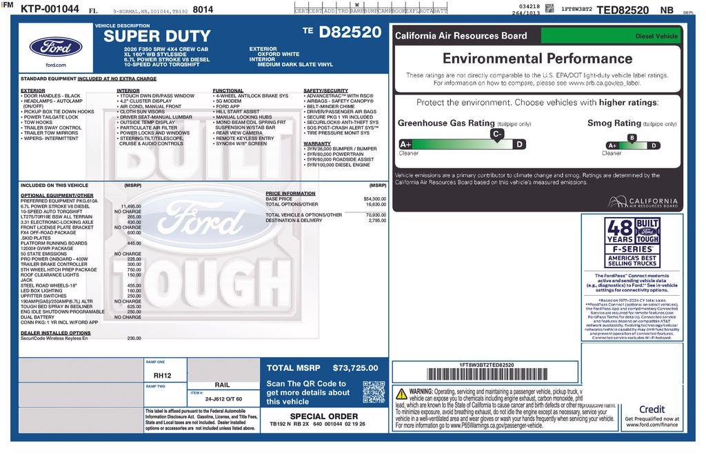 2026 Ford F-350SD XL 610A
