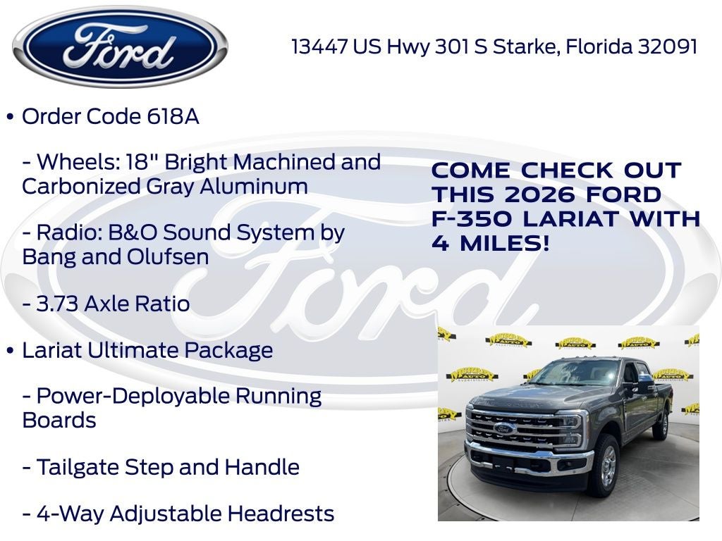 2026 Ford F-350SD Lariat 618A