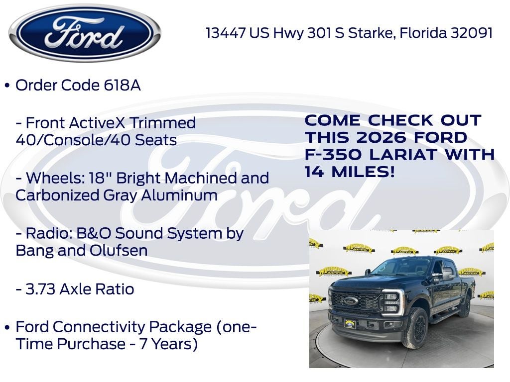 2026 Ford F-350SD Lariat 618A