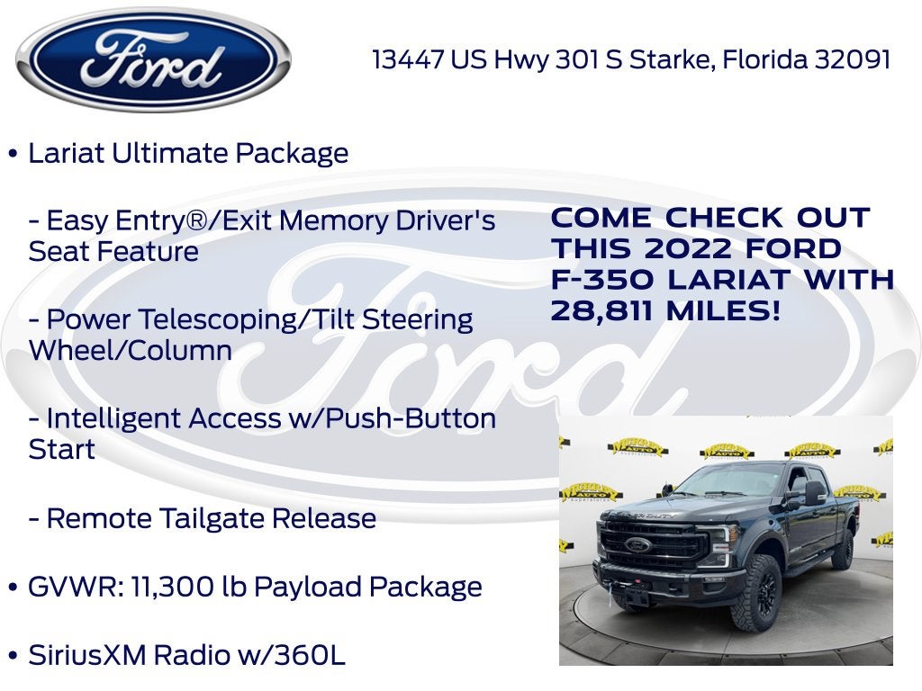 2022 Ford F-350SD Lariat Tremor
