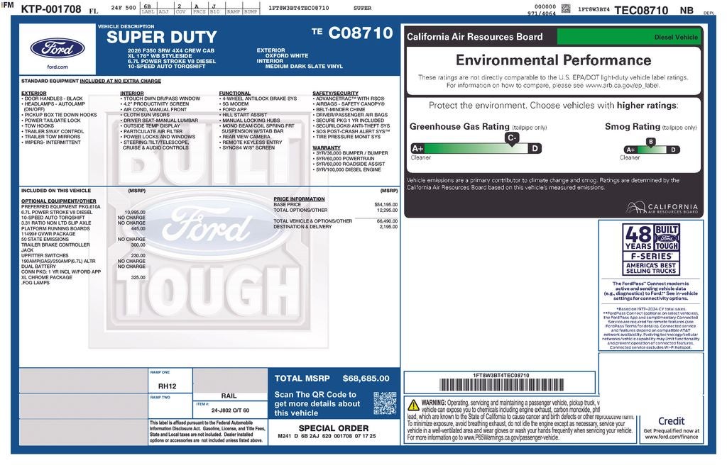 2026 Ford F-350SD XL 610A