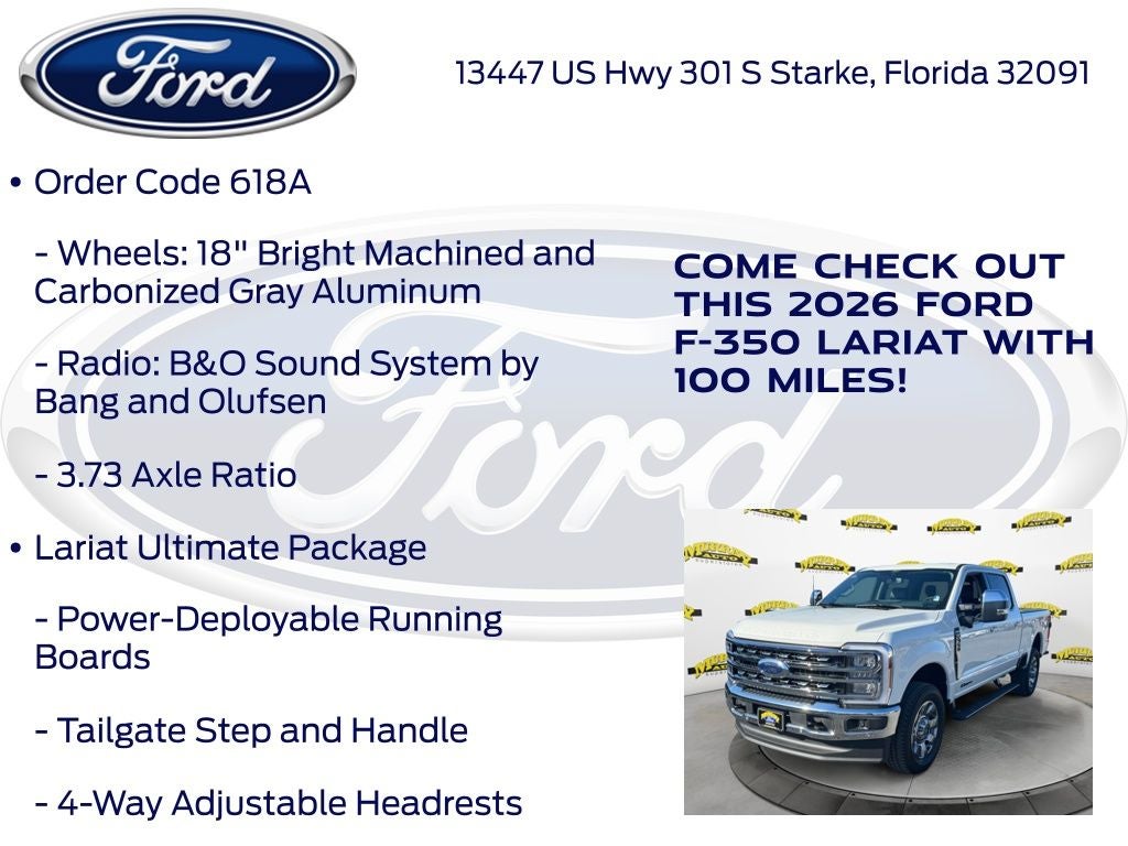 2026 Ford F-350SD Lariat 618A