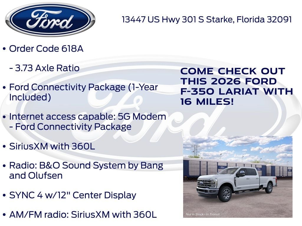 2026 Ford F-350SD Lariat 618A