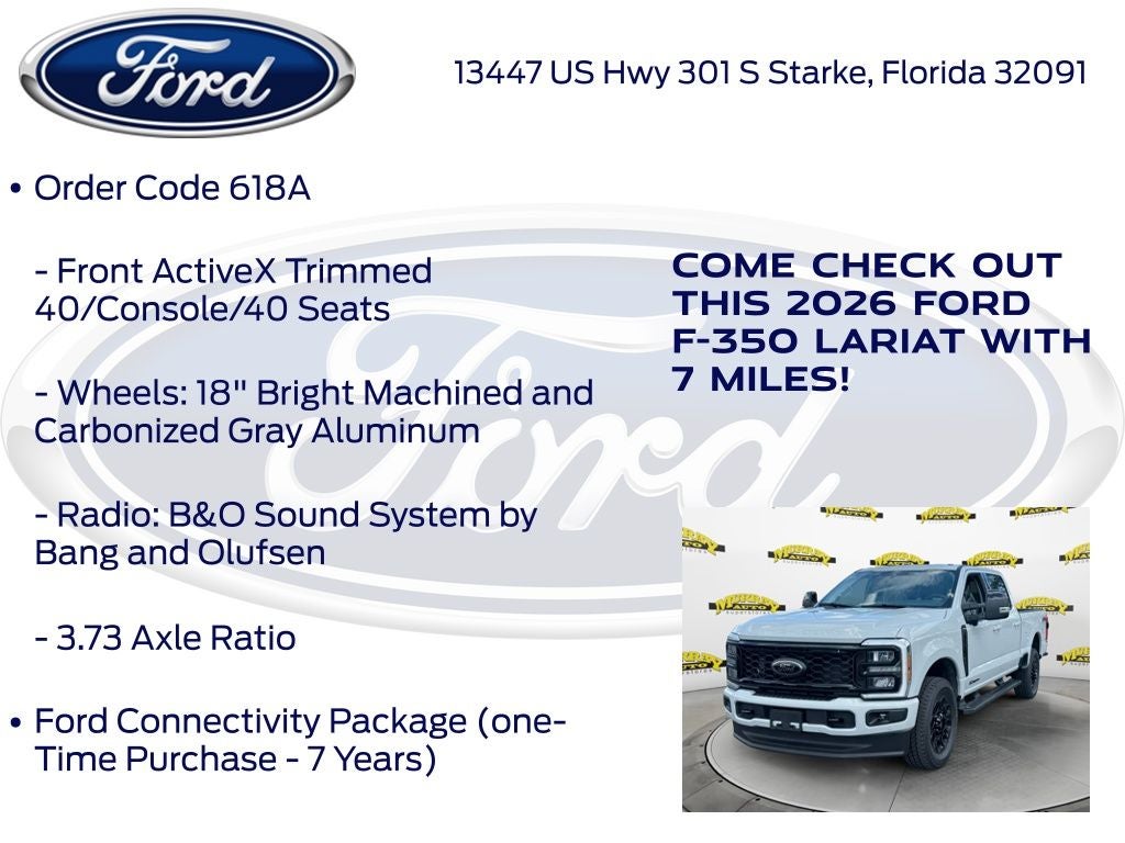 2026 Ford F-350SD Lariat 618A
