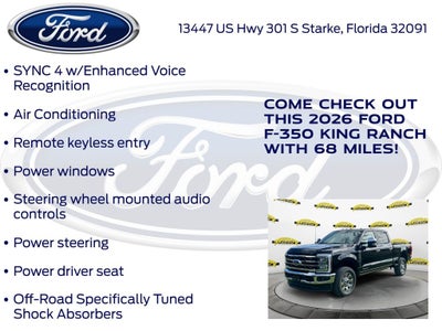 2026 Ford F-350SD King Ranch 710A