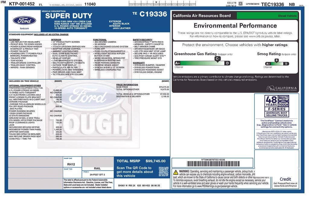 2026 Ford F-350SD King Ranch 710A