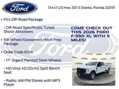 2026 Ford F-350SD XL 610A