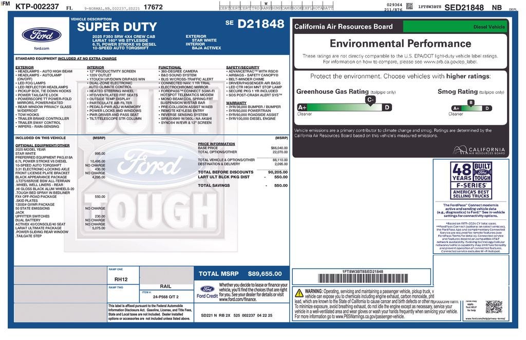 2025 Ford F-350SD Lariat 618A