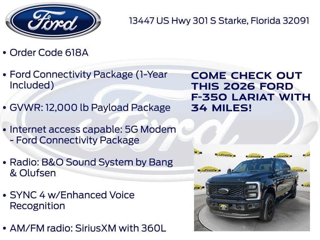 2026 Ford F-350SD Lariat 618A
