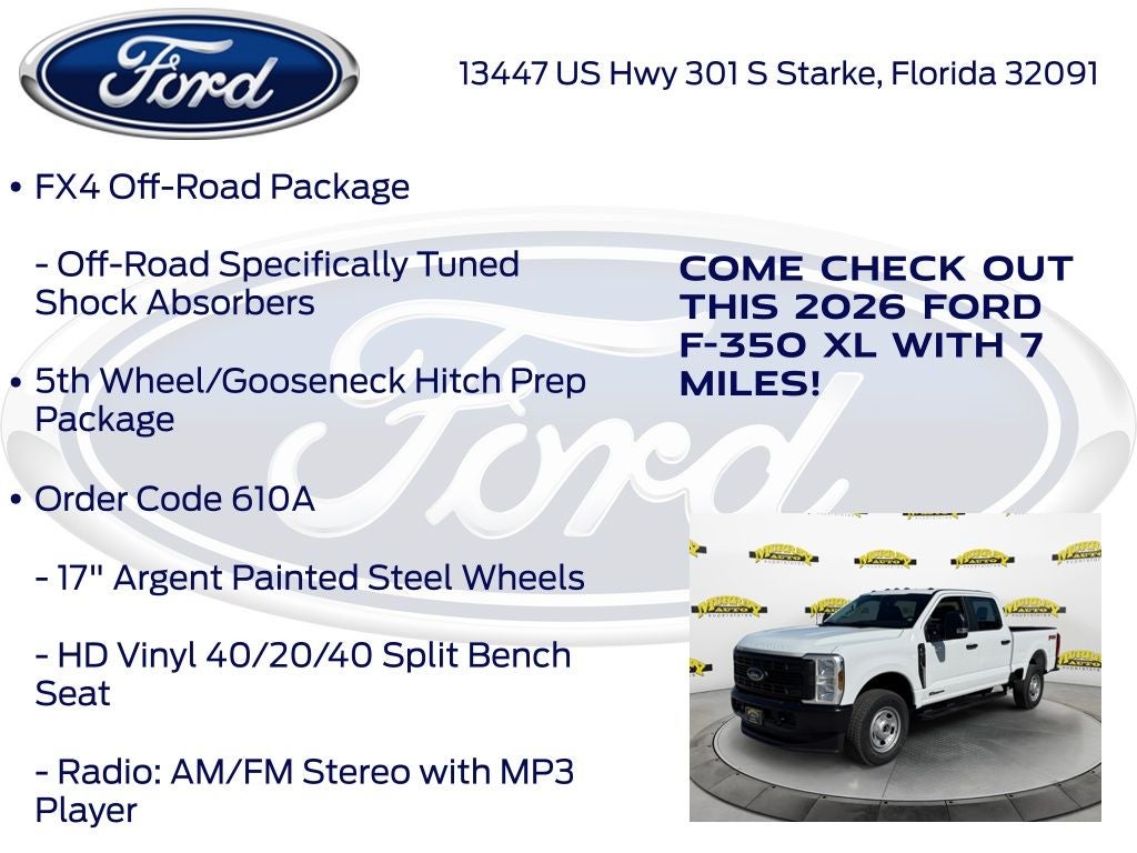 2026 Ford F-350SD XL 610A