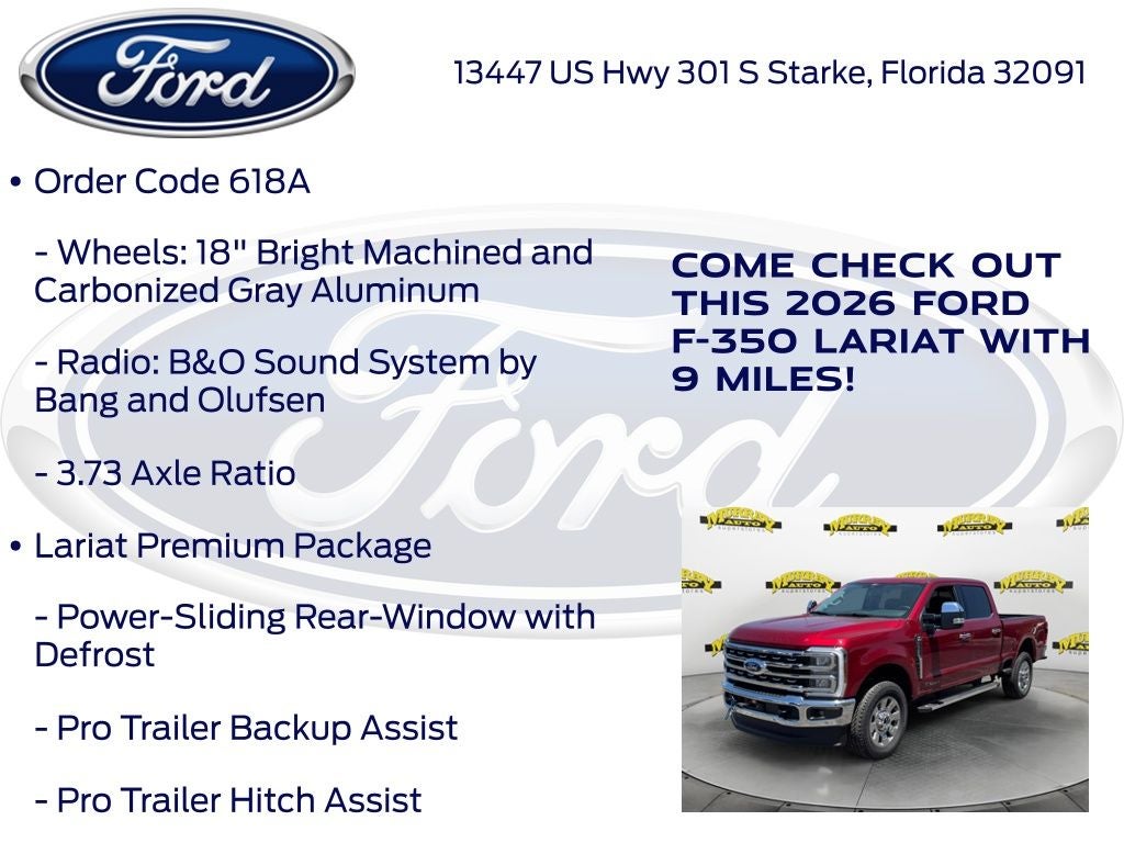 2026 Ford F-350SD Lariat 618A