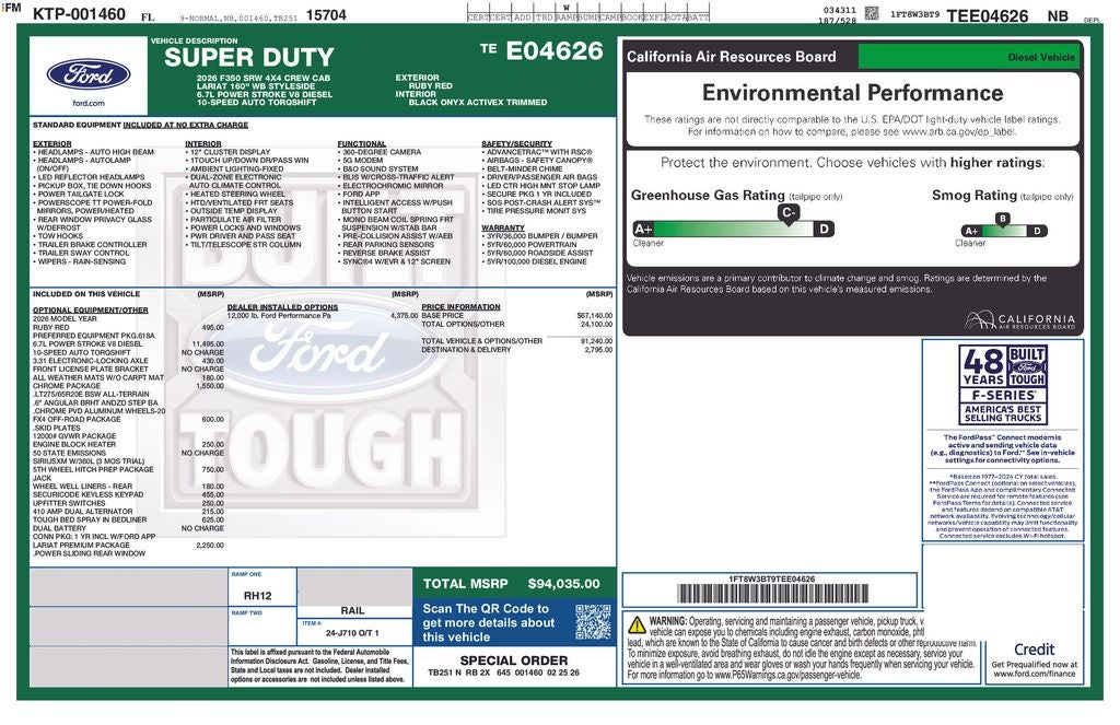 2026 Ford F-350SD Lariat 618A