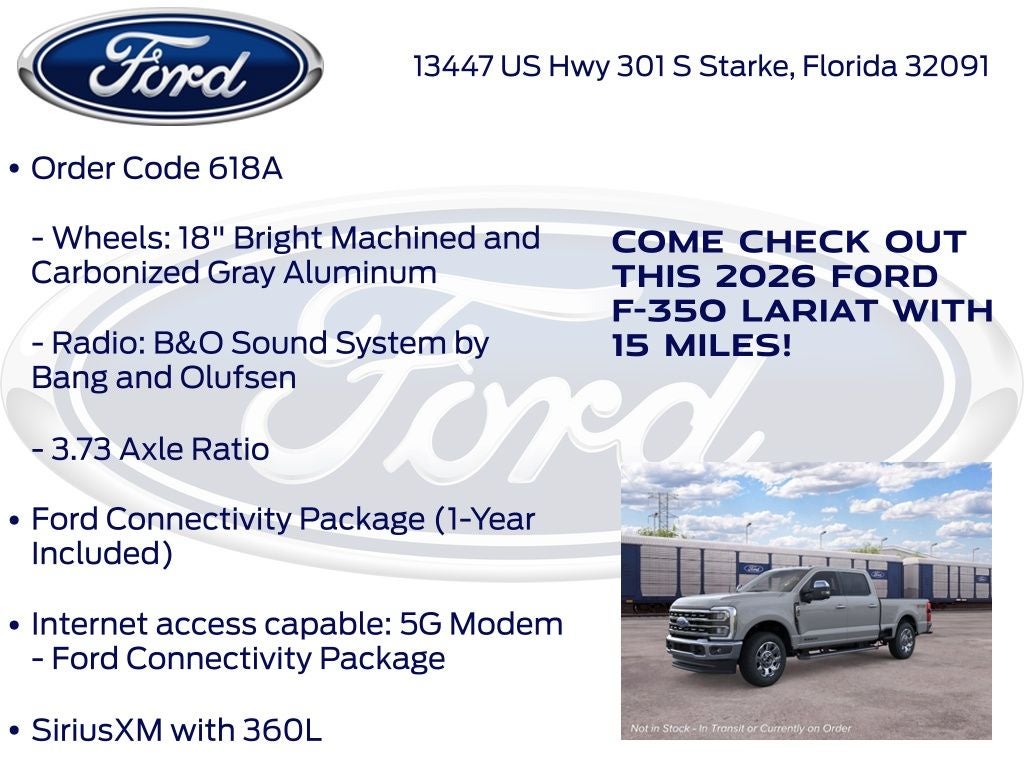 2026 Ford F-350SD Lariat 618A