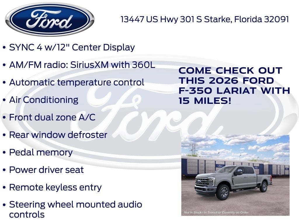 2026 Ford F-350SD Lariat 618A