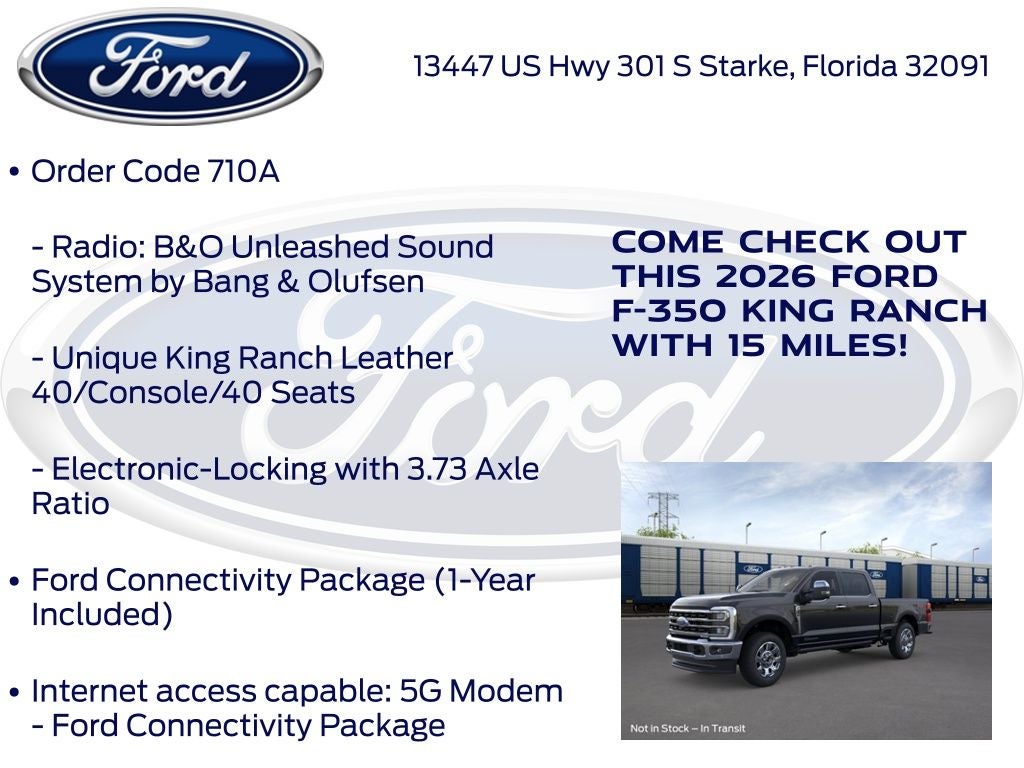 2026 Ford F-350SD King Ranch 710A